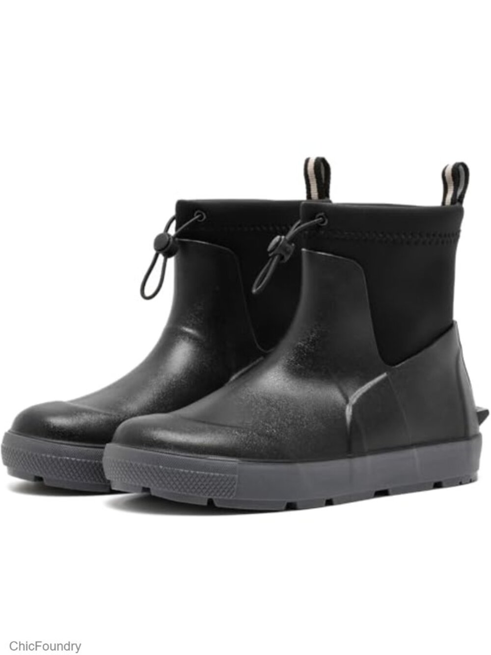 Men's Waterproof Ankle Deck Boots Non-Slip PVC Neoprene Rain Fishing